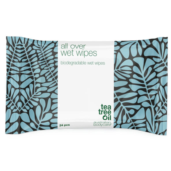 ABC Tea Tree Oil Wet Wipes vlhčené ubrousky osvěžení pleti 24 ks