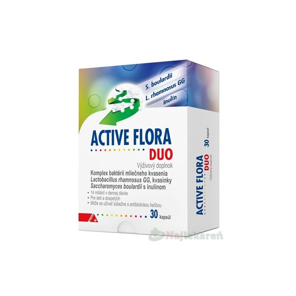Active Flora Duo živé mikroorganizmy s inulínem 30 kapslí