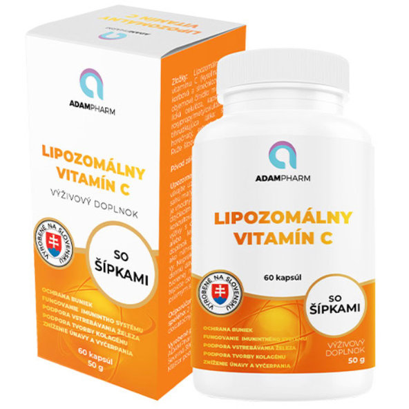 ADAMPharm Lipozomální Vitamín C se šípky 60 kapslí