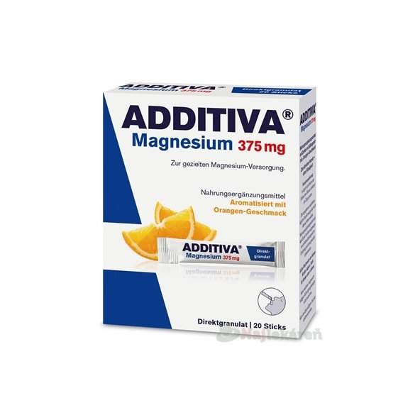 Additiva Magnesium Direct 375 mg pomeranč 20 sáčků