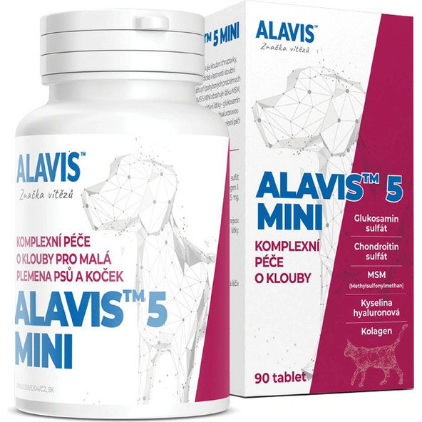 ALAVIS 5 MINI výživa kloubů pro psy a kočky 90 tablet