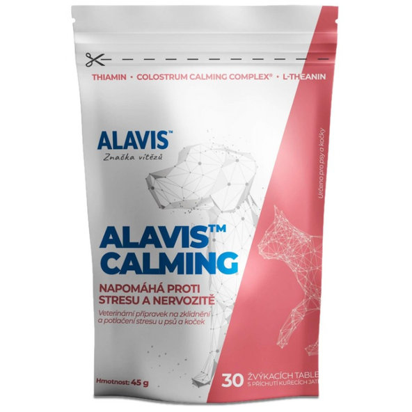 ALAVIS Calming měkké tablety pro psy a kočky 30 tablet