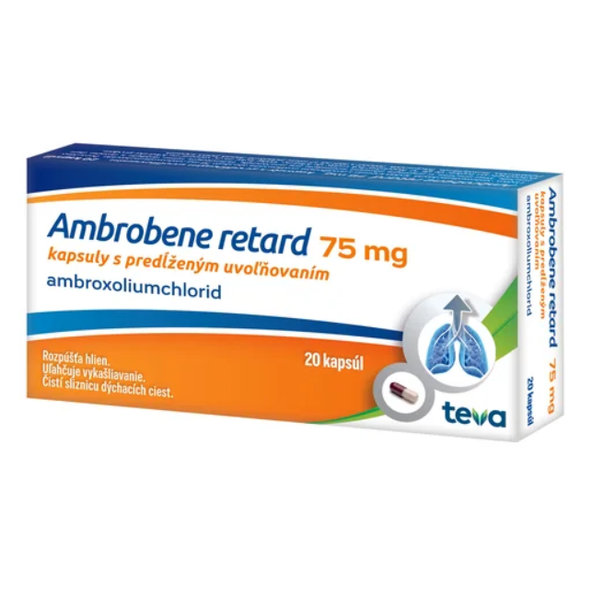 Ambrobene Retard 75 mg 10 kapslí