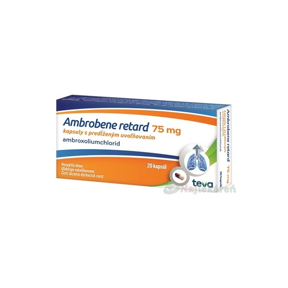 Ambrobene Retard 75 mg 20 kapslí