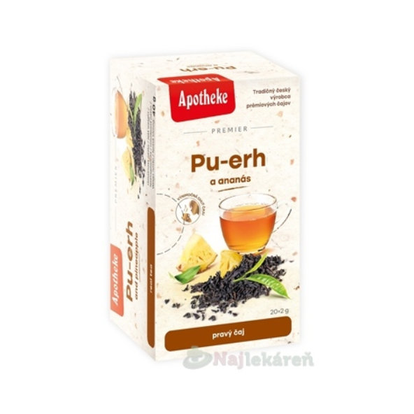 APOTHEKE Premier Pu-erh a ananas černý čaj 20x2 g