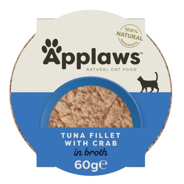 Applaws Cat vanička Tuna Fillet with Crab ve vývaru 60 g