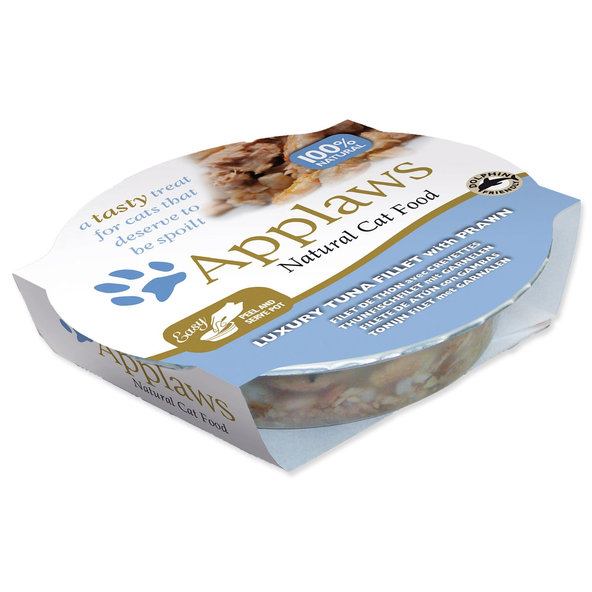 Applaws Cat vanička Tuna Fillet with Prawn ve vývaru 60 g