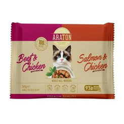 ARATON Cat Adult kapsičky pro kočky 4 x 85 g