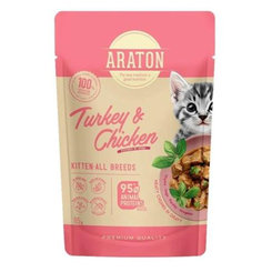 Araton Cat Kitten Turkey & Chicken kapsička pro koťata 85 g