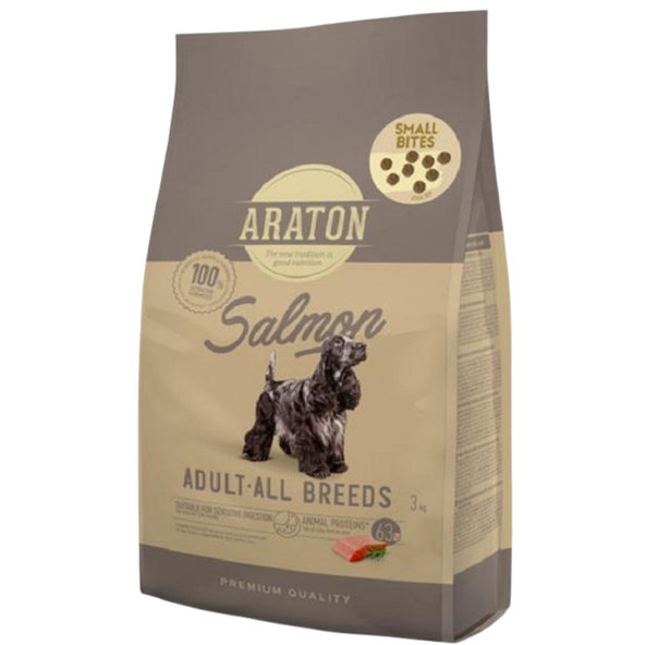 ARATON Dog Adult All Breed Salmon granule pro psy 3 kg