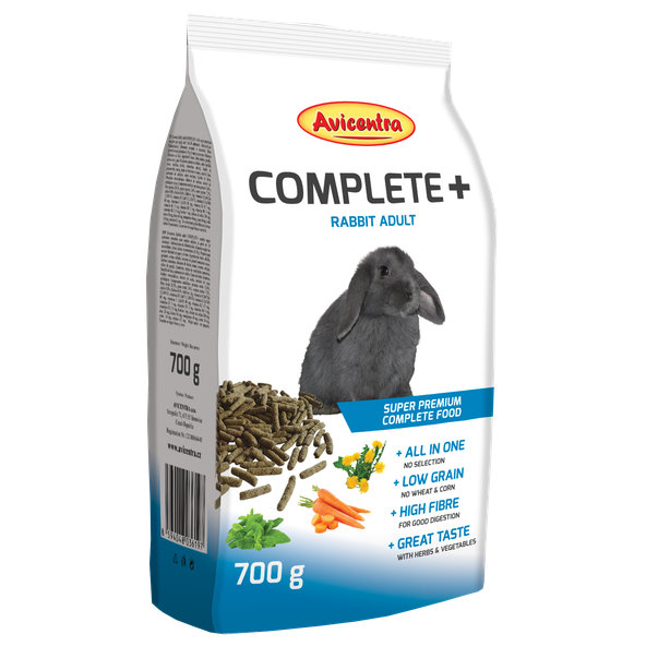 AVICENTRA COMPLETE+ krmivo pro dospělé králíky 700 g