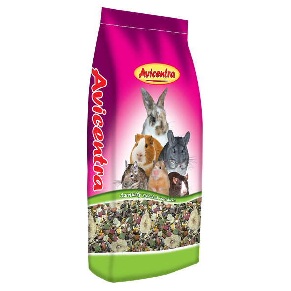 AVICENTRA Deluxe krmivo pro křečky, potkany a myši 12,5 kg