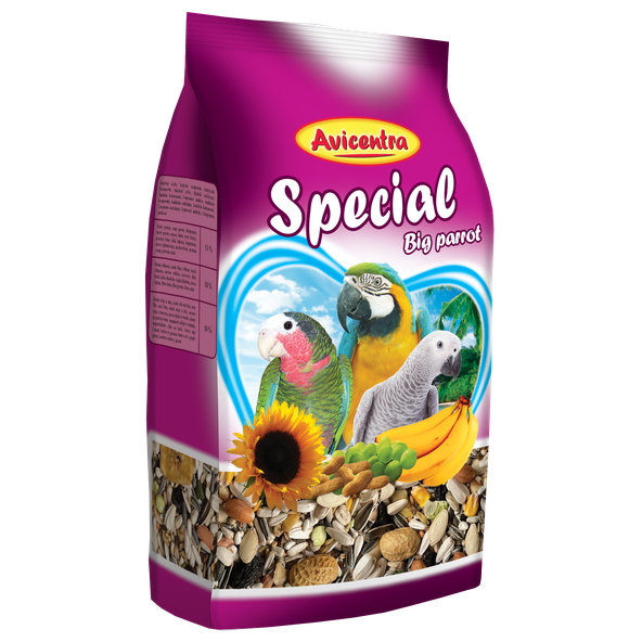 AVICENTRA Special krmivo pro velké papoušky 1 kg