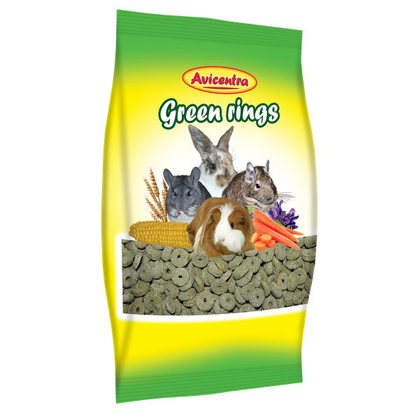 AVICENTRA vojtěškové kroužky pro hlodavce 250 g
