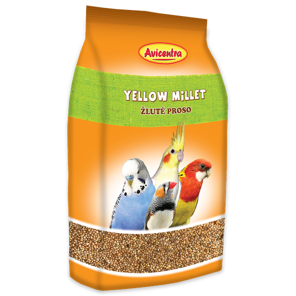 AVICENTRA žluté proso pro andulky a malé papoušky 1 kg