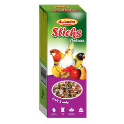AVICENTRA tyčinky střední papoušek ovoce ořechy 120 g 2 ks