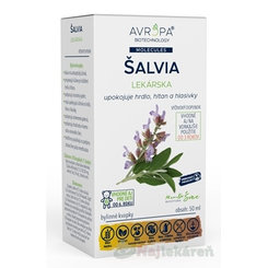 Avropa Šalvěj lékařská bylinné kapky 50 ml