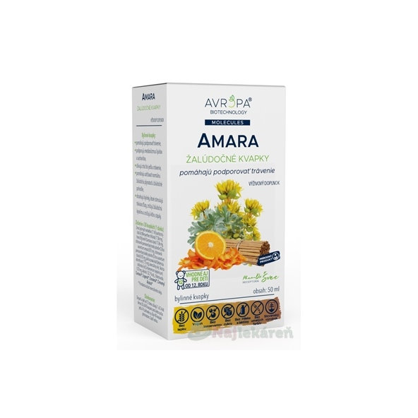 Avropa Amara bylinné kapky při syndromu dráždivého tračníku 50 ml