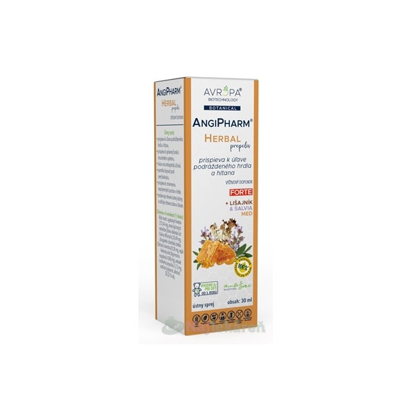 Avropa AngiPharm Herbal Propolis ústní sprej 30 ml