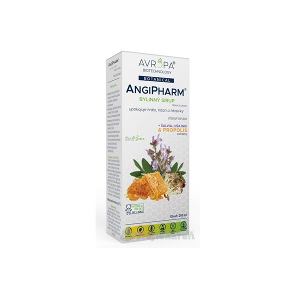 Avropa AngiPharm bylinný sirup 200 ml