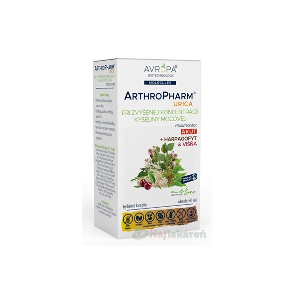 Avropa ArthroPharm Urica bylinné kapky 50 ml