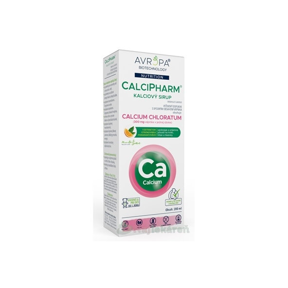 Avropa CalciPharm kalciový sirup 200 ml