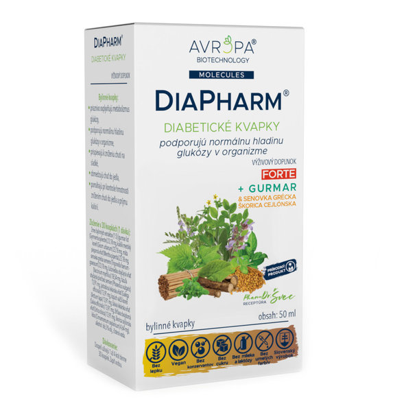Avropa DiaPharm bylinné kapky na normální hladinu cukru 50 ml