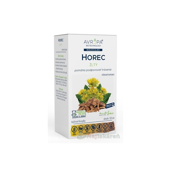 Avropa Horec žlutý bylinné kapky 50 ml