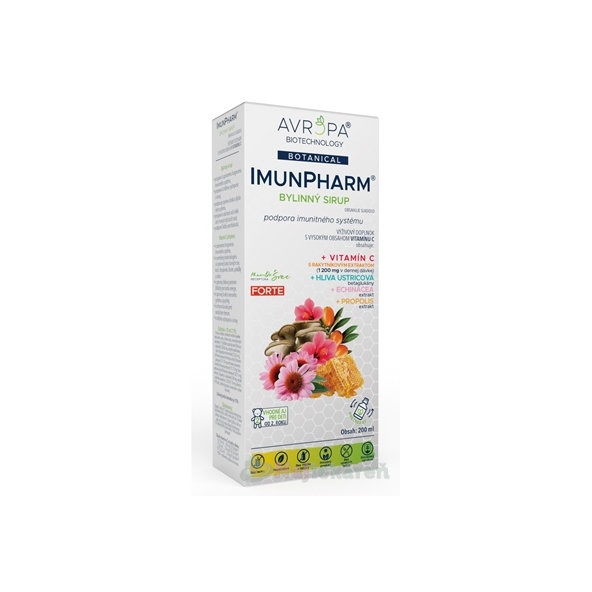 Avropa ImunPharm bylinný sirup na imunitu 200 ml