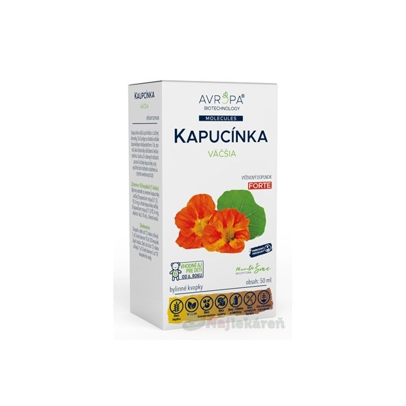 Avropa Kapucínka větší bylinné kapky na močové cesty 50 ml