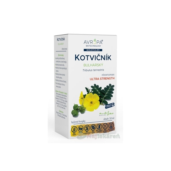 Avropa Kotvičník bulharský bylinné kapky 50 ml