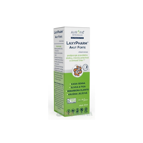 Avropa LaxyPharm Akut Forte bylinné kapky na činnost střev 30 ml