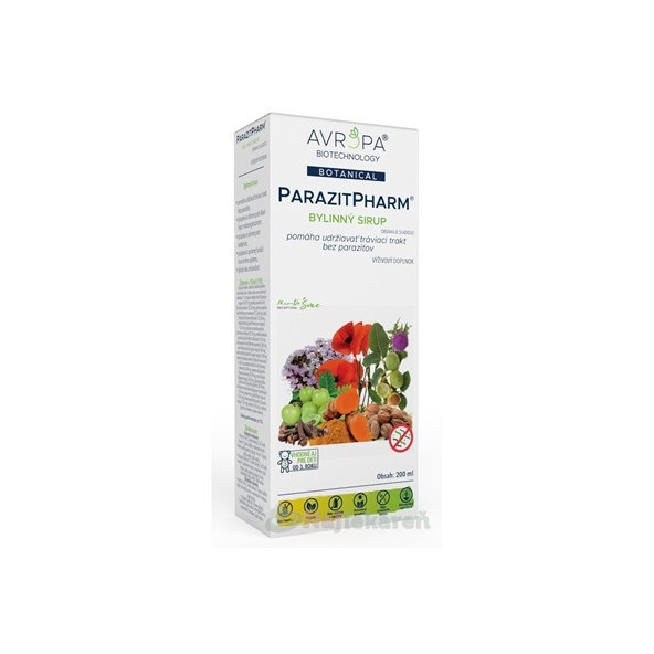 Avropa ParazitPharm bylinný sirup proti střevním parazitům 200 ml