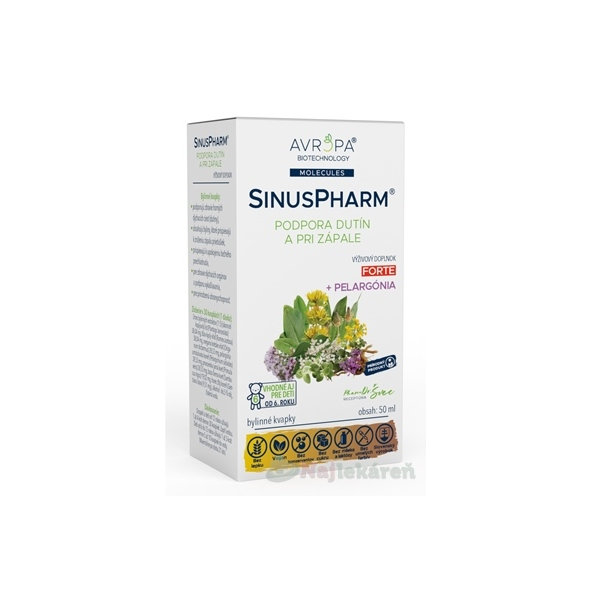Avropa SinusPharm bylinné kapky proti nachlazení 50 ml