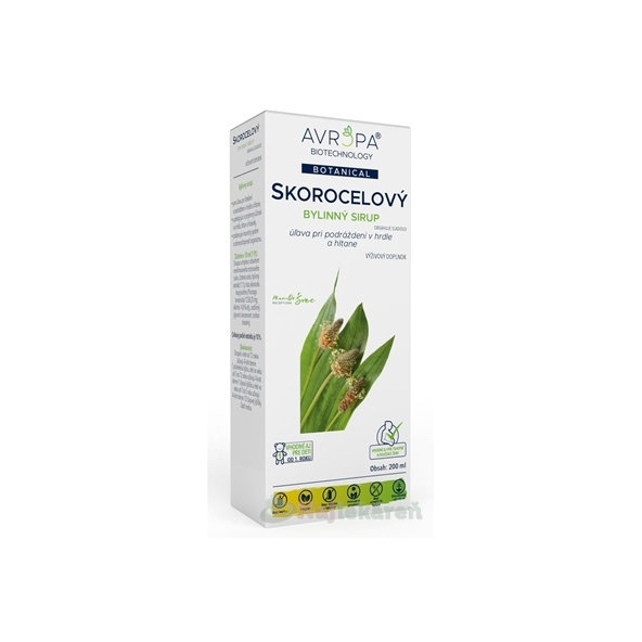 Avropa Jitrocelový bylinný sirup 200 ml