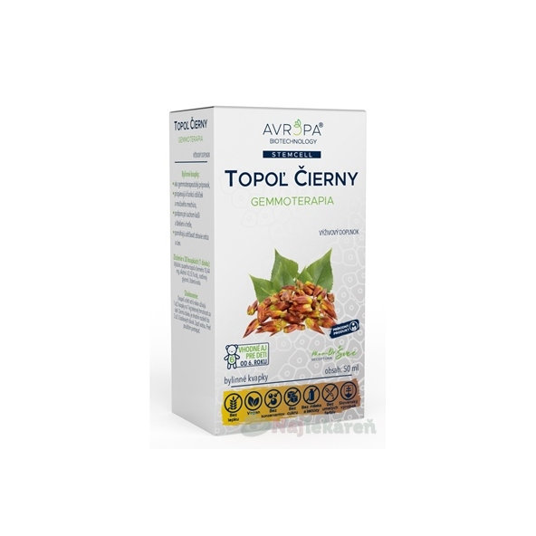 Avropa Topol černý bylinné kapky 50 ml