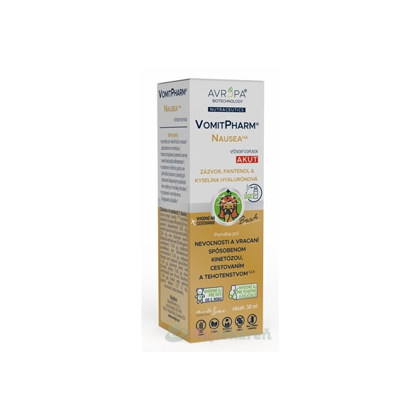Avropa VomitPharm Nausea HA ústní sprej 30 ml