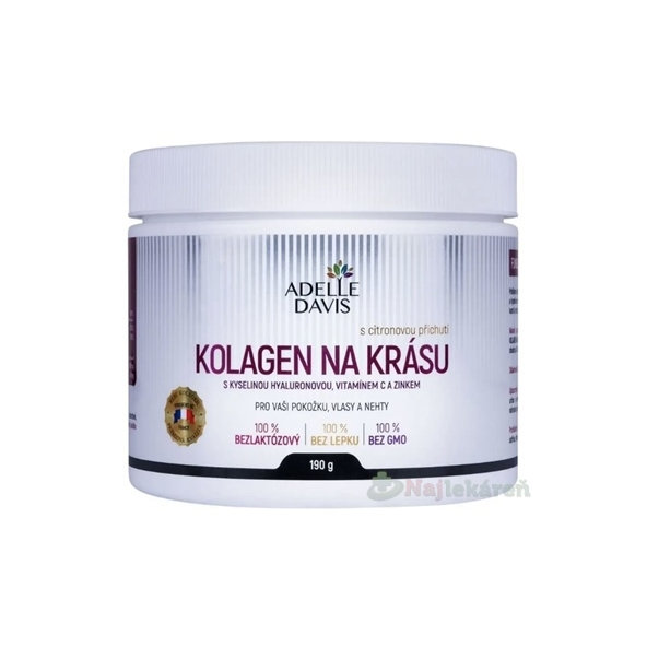 ADELLE DAVIS kolagen krása citron 190 g prášek