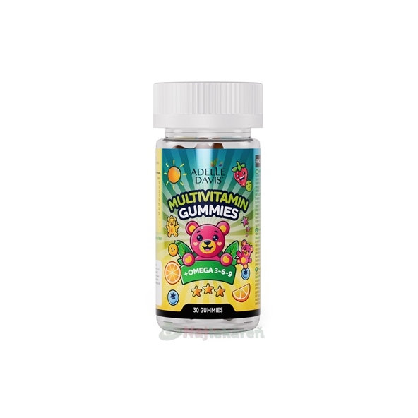 ADELLE DAVIS Multivitamin Gummies + Omega 3 6 9 pomeranč 30 ks