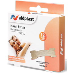 Aidplast Nosní pásky pro snadnější dýchání standardní velikost 12 ks