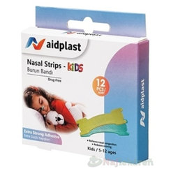 Aidplast Nosní pásky dětské pro snadnější dýchání 5–12 let 12 ks