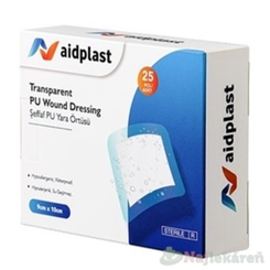 Aidplast Průhledná sterilní náplast na rány 9 × 10 cm 25 ks