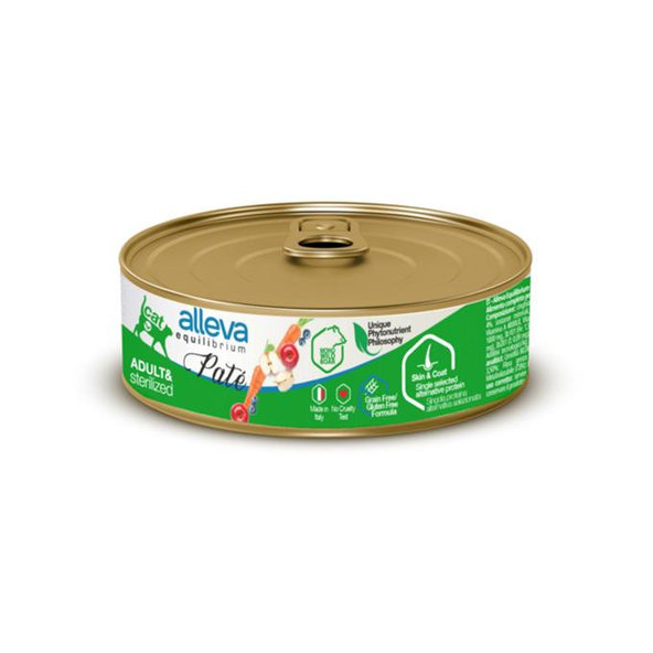 Alleva EQUILIBRIUM Cat Paté Sterilized Boar pro kočky 85 g