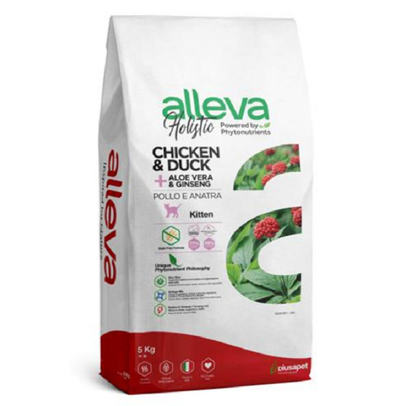 Alleva Holistic Cat Kitten Chicken & Duck granule pro koťata 5 kg