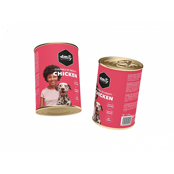 Amity Dog kuřecí kousky v omáčce 415 g