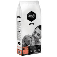 Amity Premium granule pro psy Salmon and Rice 15 kg
