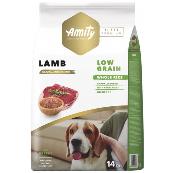Amity Super Premium LG granule pro dospělé psy Lamb 14 kg