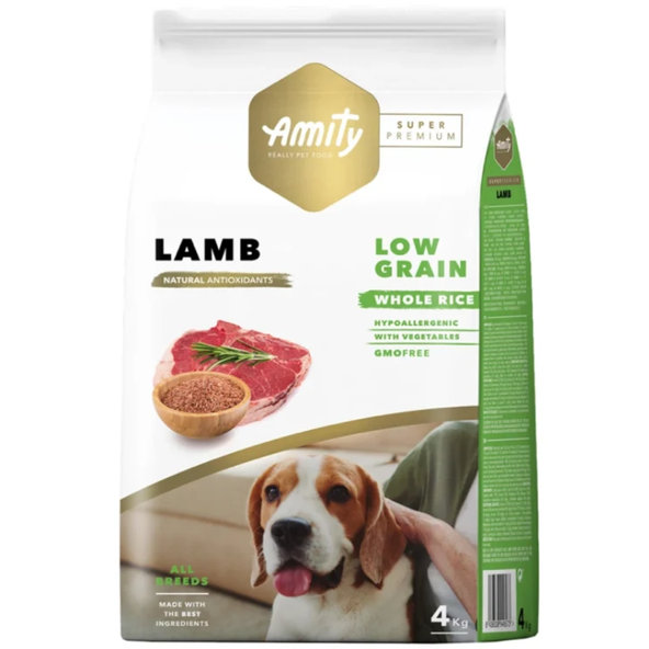 Amity Super Premium LG granule pro dospělé psy Lamb 4 kg