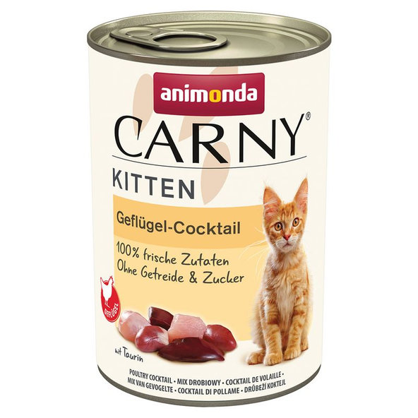 Animonda Carny® Kitten konzerva pro koťata drůbeží koktejl 12x400 g