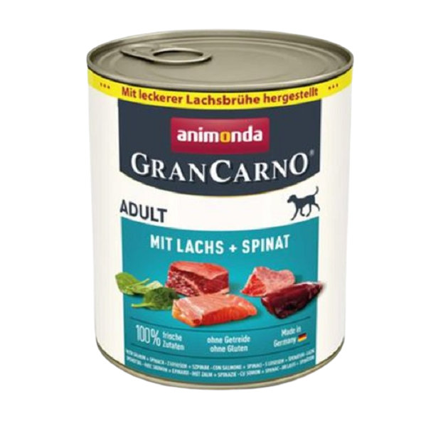 Animonda GranCarno® Adult konzerva pro psy losos a špenát 800 g